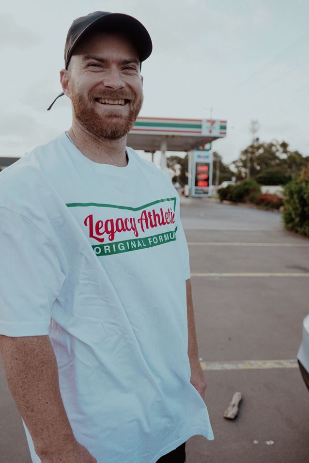 "EAT DOUGHNUTS" WHITE TEE