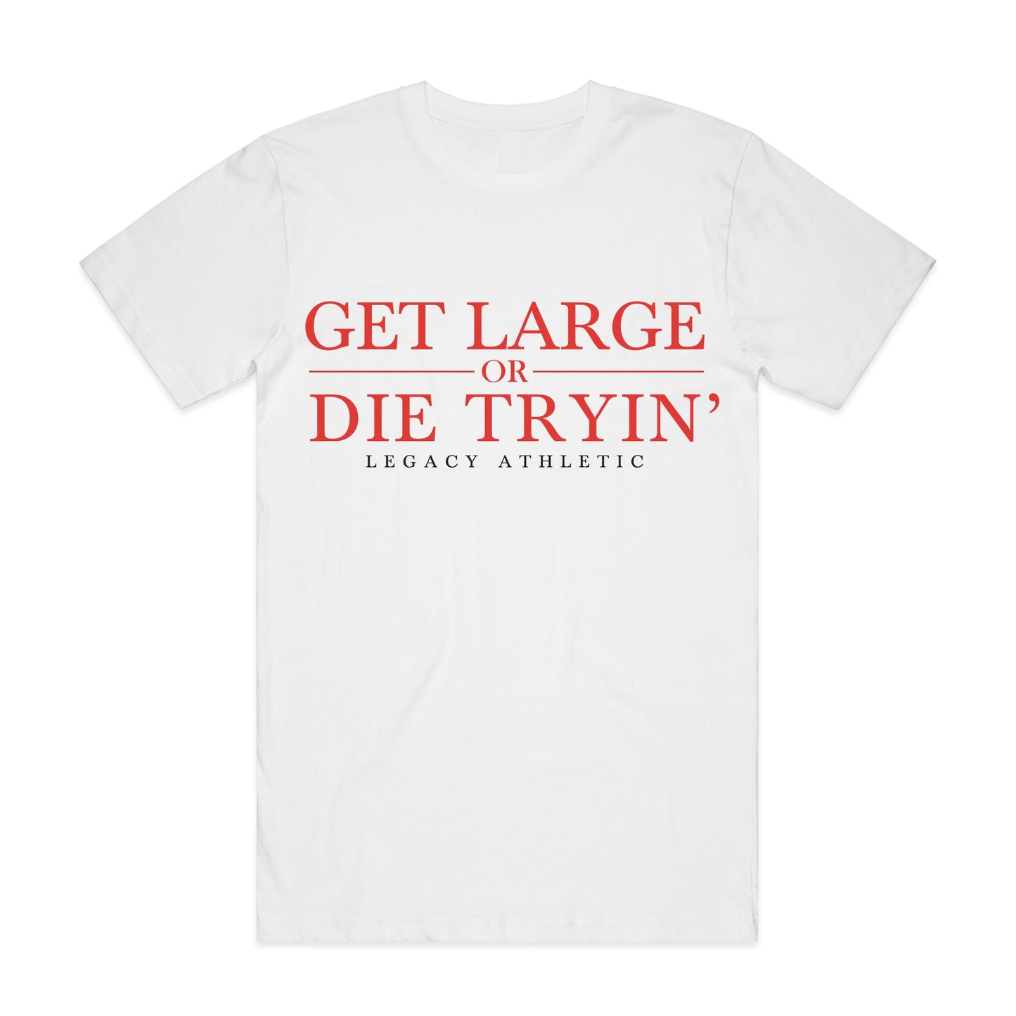 WHITE GET LARGE TEE